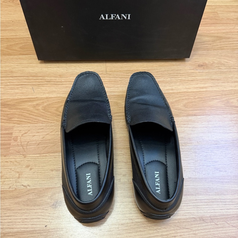 Alfani Men's Classic Black Slip-On Loafers - Picture 2 of 8